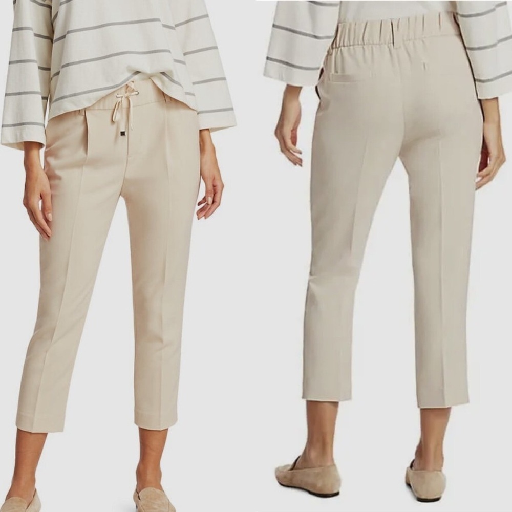 ATM Anthony Thomas Melillo Twill Drawstring Crop Pants Faded Khaki - Picture 7 of 8